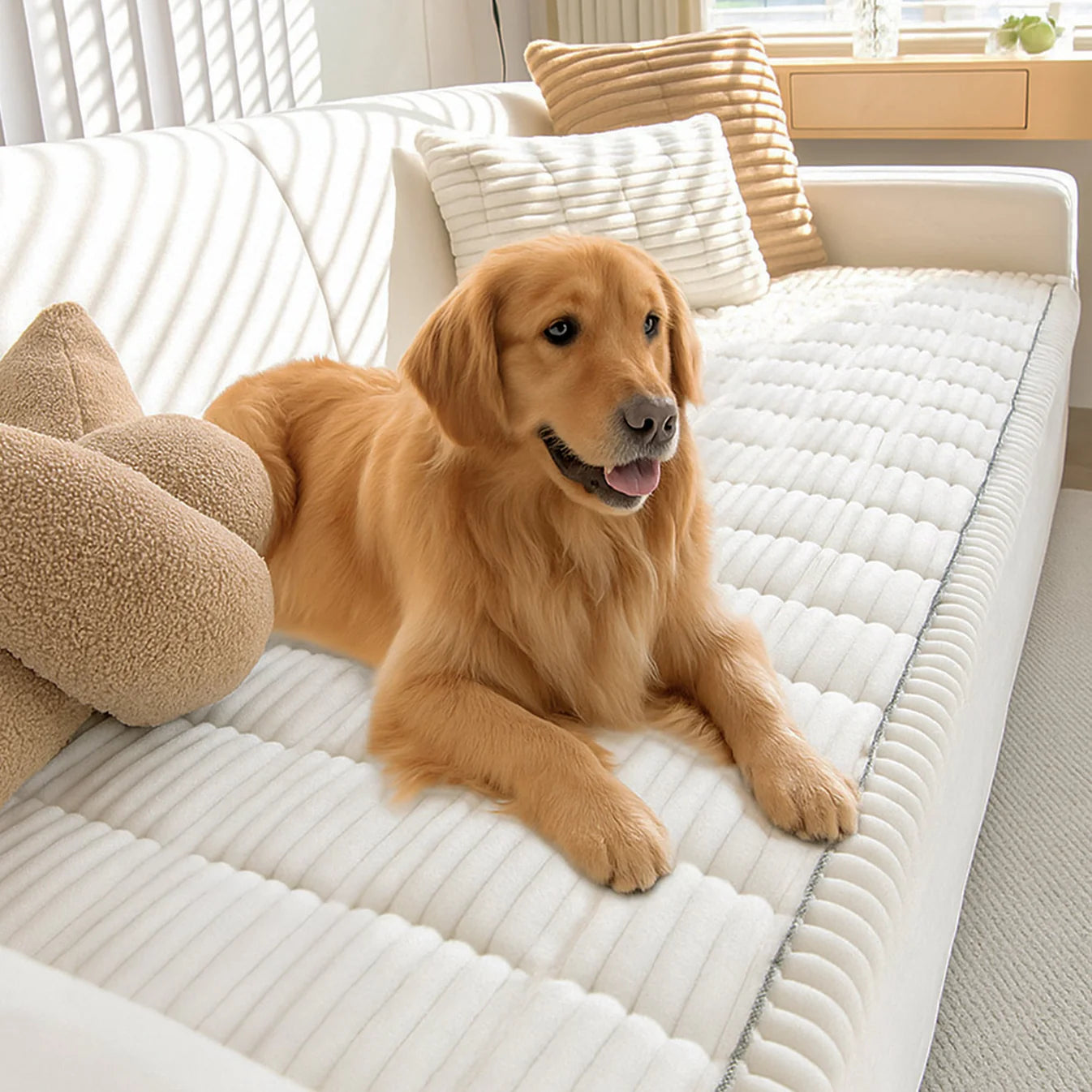 PawLounge™ Plush Pet Couch Cover