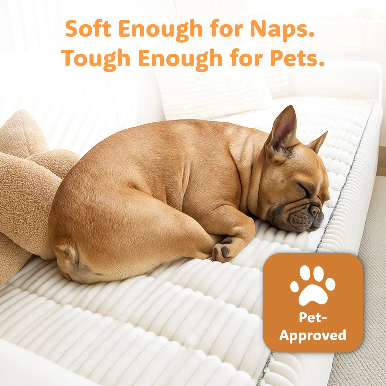 PawLounge™ Plush Pet Couch Cover