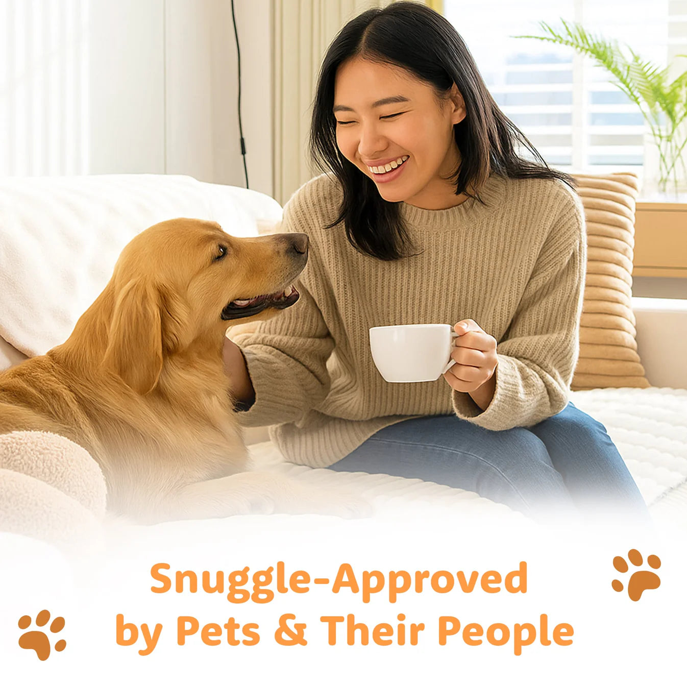 PawLounge™ Plush Pet Couch Cover